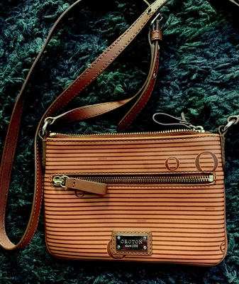 $50 • Buy Oroton Brown Women Leather Crossbody Bag Handbag Adjustable Straps And Dust Bag