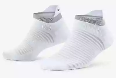 New Nike Spark Lightweight No-Show Running Socks Mens Size 10-11.5 DA3589-100 • $17.99