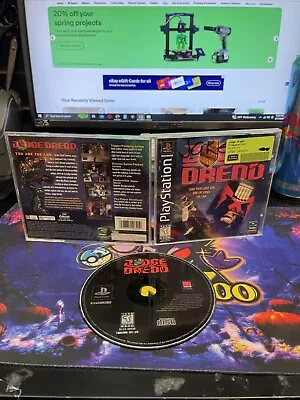 I4 Judge Dredd (Sony PlayStation 1 1998) PS1 Complete W/Manual Polished Disc • $28.88