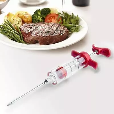 Food Marinade Meat Injector Flavor Syringe Beef Poultry Turkey Chicken BBQ • $6.14