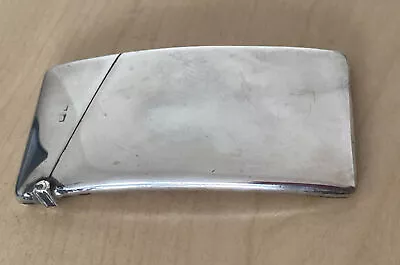 Antique Sterling Silver Curved Card Case - Birmingham 1912 • $69.48