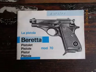 Vintage Original Beretta Model 70 Jaguar Pistol Owner Manual & Other Series 70's • $18.95