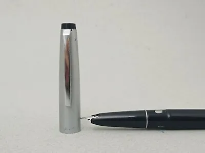 Lamy 69 Fountain Pen Piston Black Silver SS EF Nib Excellent Vintage RARE 60s • $140