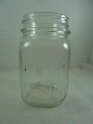 Vintage Atlas Mason Jar  5  Clear Glass 2 Seam B 13 • $12.08