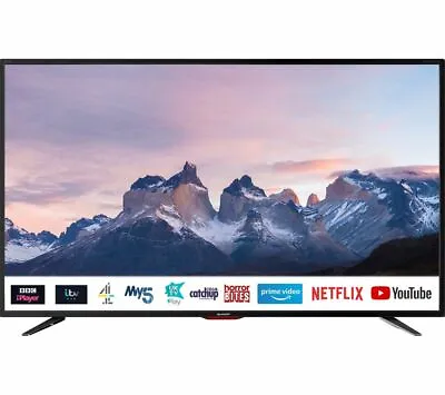 Sharp 40  Inch Smart 4K Ultra HD HDR LED TV  - Freeview Play - Netflix - USB • £279.95