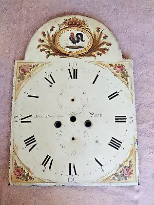 Antique Grandfather Clock Dial Face Metal Parts Perth Macfarlane Old Estate NX • $466.65