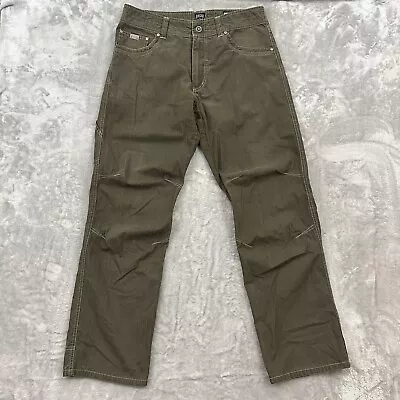 KUHL Pants Mens 33x32 Green REVOLVR Vintage Patina Dye Outdoor Hiking • $34.95