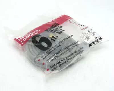 American Insulated Wire Corp Super Capacity 3-Prong Range Cord Kit 6ft 40 Amp • $12.95