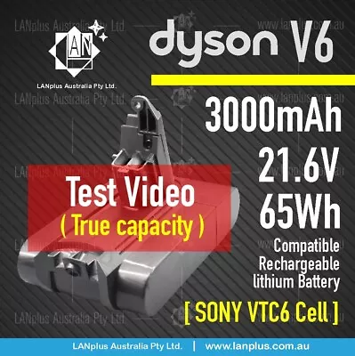 21.6V 3000mAh Battery F Dyson V6 F SV03 SV 04 SV 05 DC58 DC59 DC61 DC62 Video • $69.49