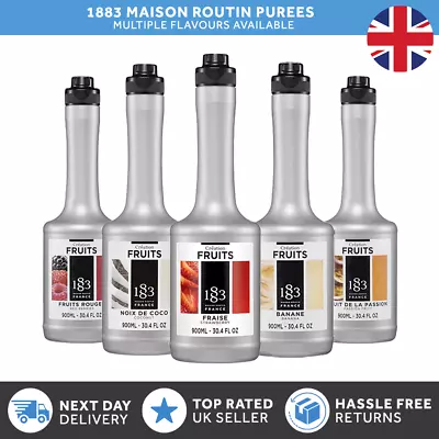 1883 Maison Routin 900ml Fruit Puree Range | Cocktails Frappés Mango Coconut UK • £23.99