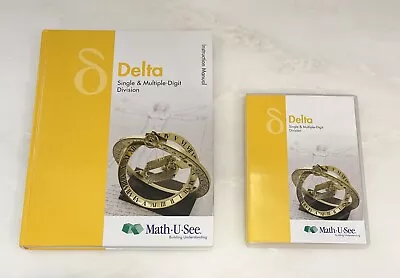 Math U See Delta DVD Teacher Instruction Manual Hardcover Homeschool Fast Ship • $28