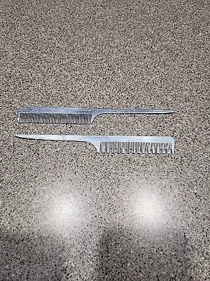 Vtg Metal Teasing Rat Tail Hair Stylist Combs Gayla 1040 Goody British Hong Kong • $10