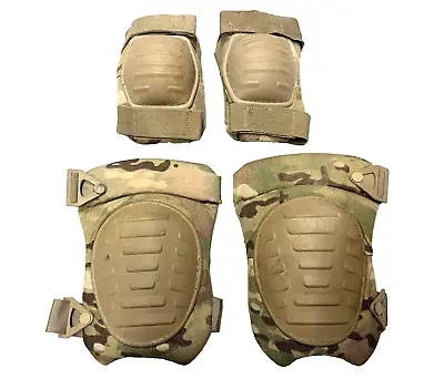 Usgi Military Ocp Multicam Knee & Elbow Pads Complete Set Mcguire-nicholas Exc • $16.90