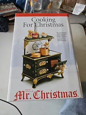 Mr Christmas Cooking For Christmas Animated Musical Stove 50 Songs Cake Works! • $80