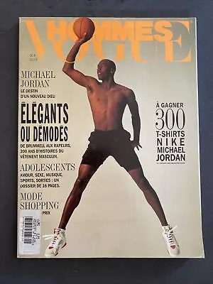 1993 Sep VOGUE Hommes French Edition Michael Jordan MJ Cover Fashion Photography • $50