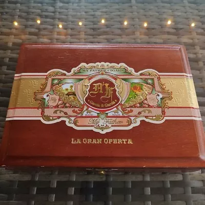 My Father Cigars Toro Gordo La Gran Oferta Empty Wood Cigar Box 9.5  X 7  X 2.5  • $1