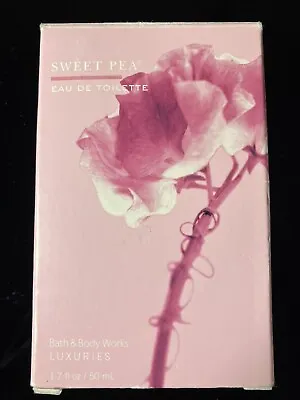 Bath & Body Works Sweet Pea Perfume Eau De Toilette 1.7oz VINTAGE Pink Square • $34.99