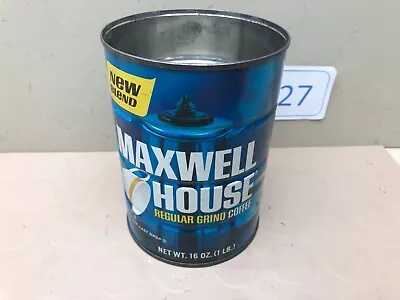 Vintage Maxwell House 1 Pound Coffee Tin Can - Empty - No Lid • $18.95