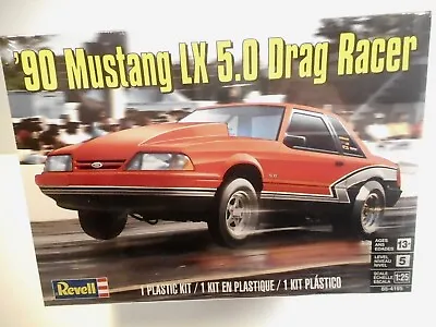 Revell 1990 Mustang LK 5.0 Drag Racecar 1:25 Scale Plastic Kit New Sealed • $24.94