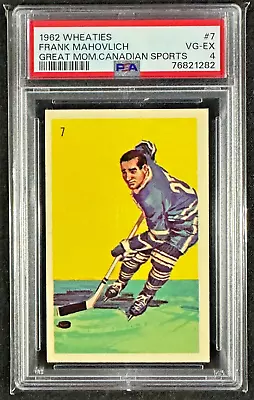 Frank Mahovlich 1962 Wheaties Great Moments In Canadian Sports #7 PSA 4 VG-EX • $227.76