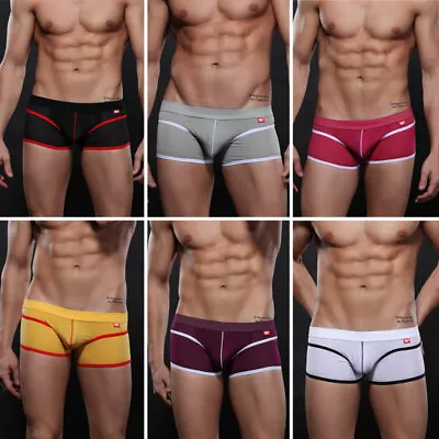 6 Lot Cheap Men Underwear Boxer Briefs Mesh 2XL Size Wholesale Underpants Shorts • $20.44