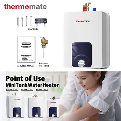 Thermomate Electric Hot Water Heater 120V 1440W Mini Tank Under Sink Boiler RV • $170.99
