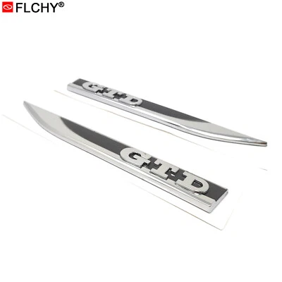 $19.99 • Buy 2Pcs Sticker GTD Side Mark Wing Badge Emblem Decals For VW Golf 1991 - 2019 