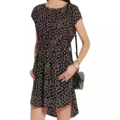Madewell L Silk Stencil Blossom Mini Dress Hi-Low Size 0 • $24.50