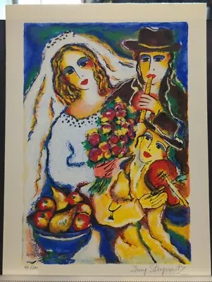 Zamy Steynovitz Signed & Numbered Limited Edition Serigraph  Bride & Musicians  • $195