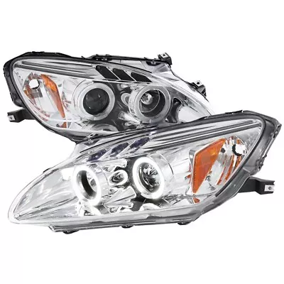 Chrome Housing Projector Headlight W/ LED Halos For 2004-09 Honda S2000 S2K AP • $231