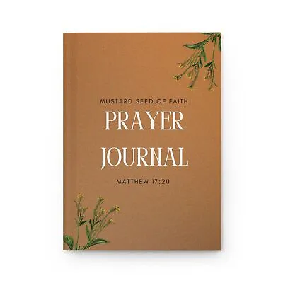 Mustard Seed Of Faith Prayer Journal | Matthew 17:20 Mustard Plant Bible Verse • $17.15