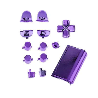 $12.98 • Buy Controller Shell Case Housing Buttons Replacement For PS4 Controller Purple