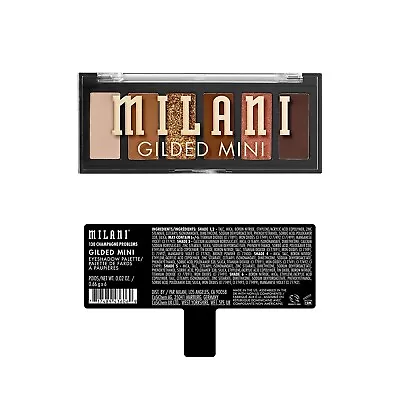 Milani Gilded Mini Eyeshadow Palette 6 Matte Shimmer Hues-Champagne Problems • $8.95