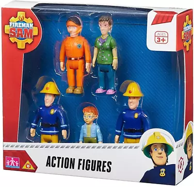 Fireman Sam 5 Figures Norman Elvis Dilys And Pilot Tom. • $31.95