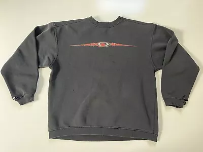 Vintage Oakley Software Crewneck Sweatshirt Faded Black Distressed  • $132.50