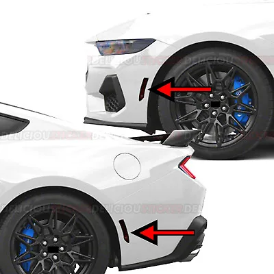 For 2024 Ford Mustang S650 SMOKE Side Marker Front Rear Tint Decal Overlay Vinyl • $18.99
