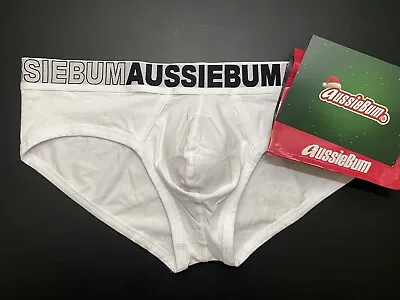 AussieBum Cotton/Lycra Premium Men’s Brief Underwear - White  XXL (37-40 Inch) • $19.85