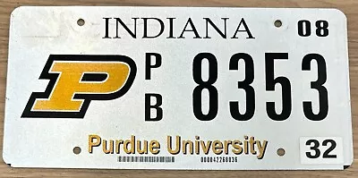 2008 Purdue University Boilermakers Indiana Graphic College License Plate Pb8353 • $24.99