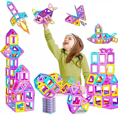 36PCS Magnetic Building Blocks Magnetic Tiles For Girls Boys Kids STEM Education • $11.19
