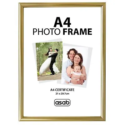 £98.99 • Buy ASAB A4 Photo Picture Frame Certificate Wall & Desk Mountable Silver Black Gold