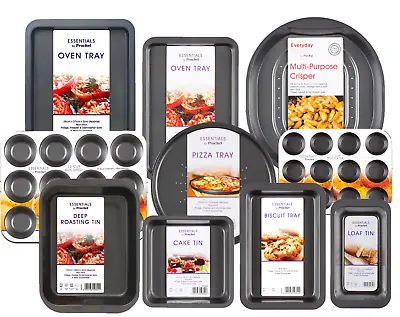 £3.49 • Buy Premium Non Stick Bakeware Oven Tray Sheet Baking Cake Tin Pan Multiple Sets