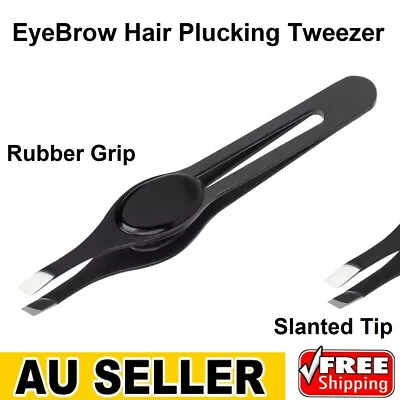 Professional Eyebrow Trimmer Nose Hair Plucker Slanted Tip Tweezers • $5.99