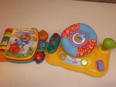 $16.95 • Buy VTech Around Town Baby Driver Rhyme And Discover Book Educational Learning Toy