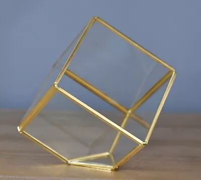 £19.50 • Buy Glass Geometric Terrarium Plant Air Succulent Flower Pot Herb Box Table Planter
