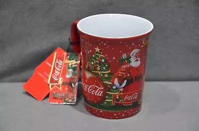 1x Coca Cola Large 3D Embossed Ceramic Mug Iconic Christmas Truck & Santa 2016 • £39.99