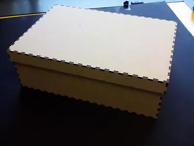 £6.99 • Buy MDF Box For Craft Decoupage Blank Box. Supplied Flat Packed. 300x200x100
