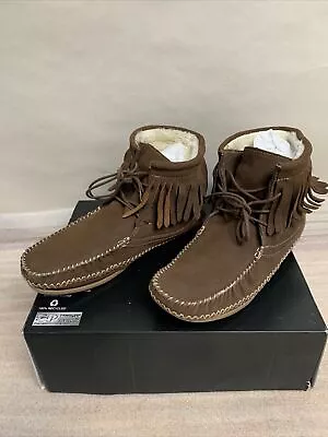 Rare Aldo Sumerriski Moccasin Buff Boots Faux Fur Lined Women's 11 D (44) • $29.99