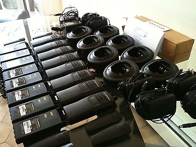 $2800 • Buy (8) MOTOROLA HT750 TWO-WAY LOW BAND RADIOS 29.7-42MHz 16ch AAH25BEC9AA3AN No Ant