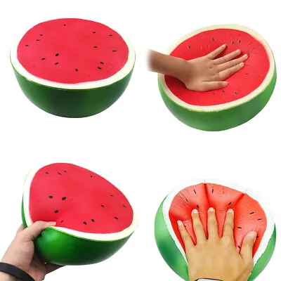 $4.24 • Buy 1Pc Giant Jumbo Soft Watermelon Squeeze Toys Slow Rising Stress RelievjoJ_jj