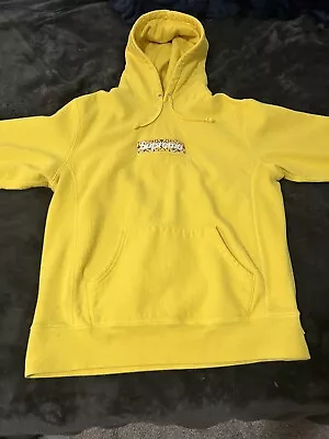 $180 • Buy Supreme Yellow Bandana Box Logo Hoodie Large